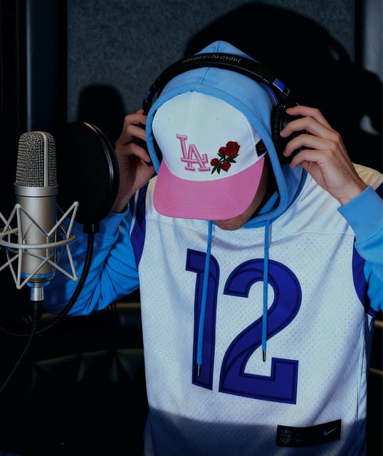 loya in the recording studio